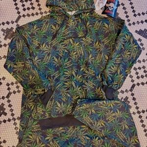 ALF 420 Loud 2 Piece Hoodie & Jogger Sweatsuit Tracksuit Assholes Finegold SML
